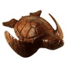 12" Hand Carved Wood Hawaiian Honu Sea Turtle - Large