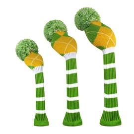 Scott Edward Knit Golf Headcovers Fits Well Driver(460cc) Fairway Wood and Hybrid(UT) for Woods Set of 3 The Perfect Change for Golf Bag