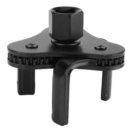 Llave de filtro de aceite, llave de filtro de aceite negra completa de dos vías Extractor de tres mordazas para filtros de aceite con un diámetro de 53-108 mm