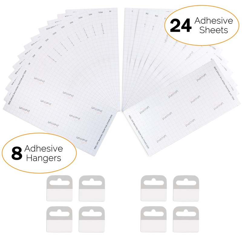 Puzcraft Puzzle Saver Adhesive Sheets (24 Sheets) Easiest Alternative to