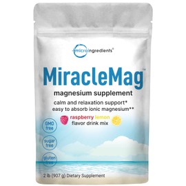 Calm Magnesium Powder, 2lbs | Magnesium Citrate Powder | Sweet Raspberry Lemon Flavored | Calm & Relaxation Mineral Support | Easily Absorbed | Non-GMO, Vegan, Sugar Free