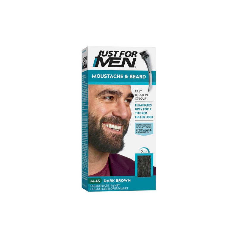Just For Men Moustache & Beard Brush-In Colour Gel M-45