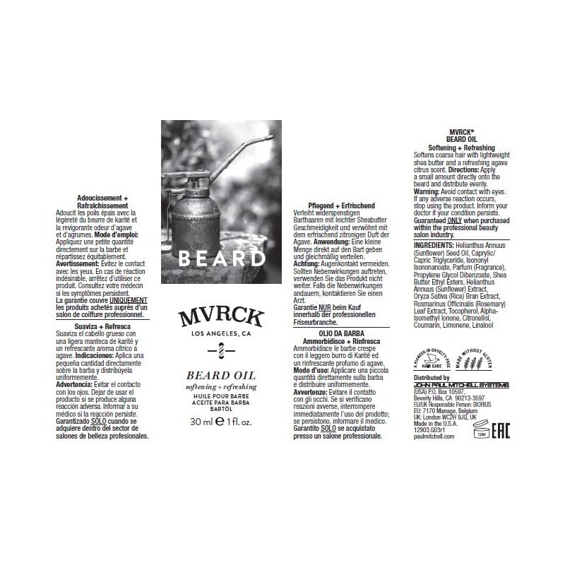 Mitch Mvrck Beard Oil, 1 Fl Oz