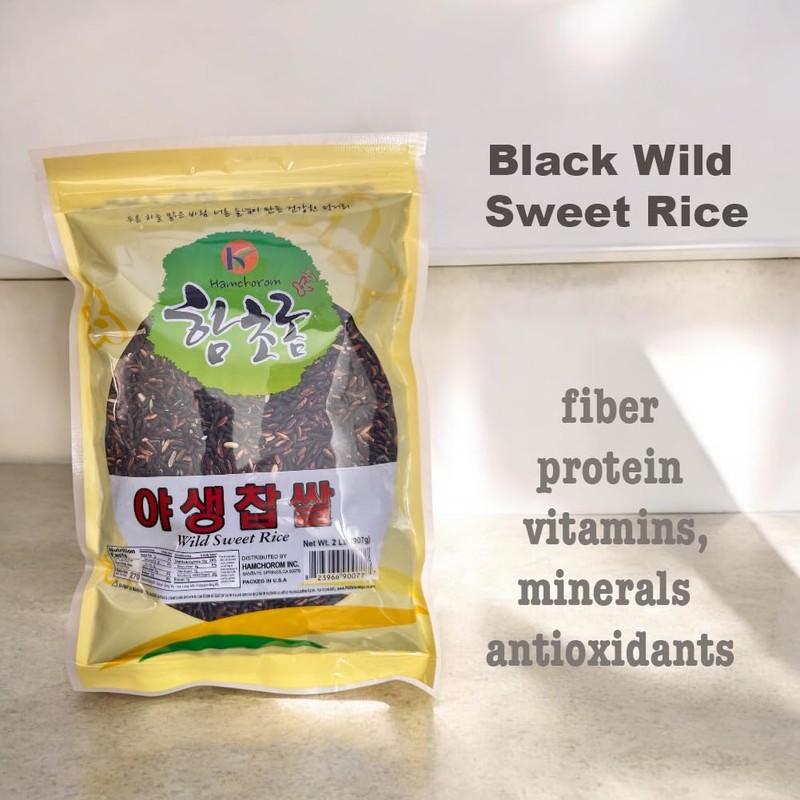 Black Sweet Rice Wild Sweet Rice Wild Rice 야생찹쌀 2lb