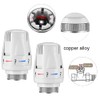 2 Pcs Thermostatic Radiator Heads Automatical Temperature Control Heads Anti