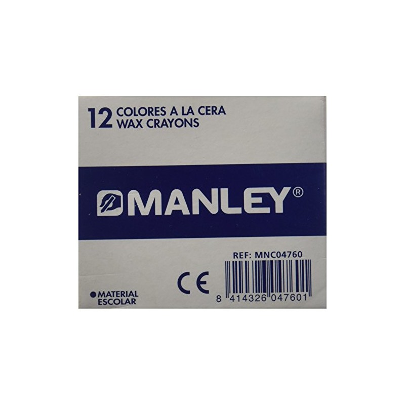 Manley 33 – Wax Crayons, Pack of 12