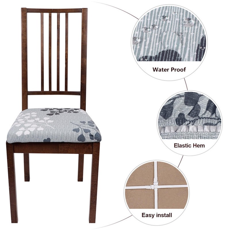 SearchI Water Repellent Seat Covers for Dining Room Chairs Stretch