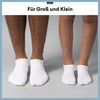Snocks Unisex Trainer Socks Ankle Kids, 3 x white +