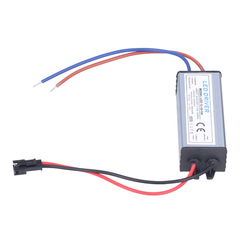 12‑18X1W 300mA LED Driver AC95‑265V/DC36‑63V Waterproof LED Power Driver for