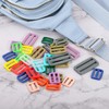 sourcing map 25Pcs Plastic Slide Buckle, 1 1/4" Tri-Glides Slides,