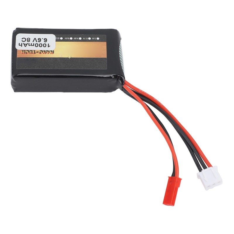 RC Receiver Lithium Battery 1000mAh 8C 6.6V RC Aircraft Remote