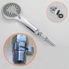 Shut-off Intermediate Faucet for Showers [Short Switch] Chrome Connection Diameter