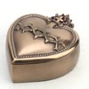 Veronese Design Sacred Heart Rosary Trinket Box Cold Cast Resin