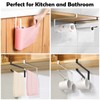 Vicloon Kitchen Roll Holder without Drilling, Pack of 2 Paper