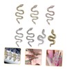 Mikinona Retro Style 7pc Snake Nail Gems Dazzling Nail Gems