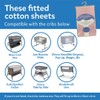 Callowesse Organic Cotton Fitted Side Sleeper Crib Sheets, Pack of