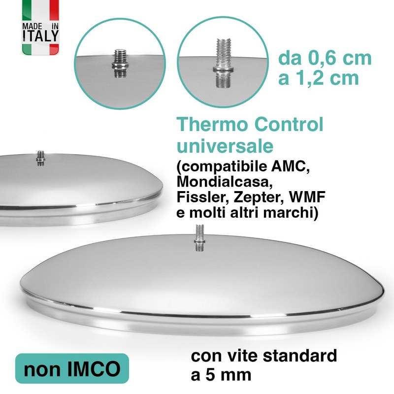 OPPAHA Visiotherm Thermo Control Pot Lid - Handle Compatible with
