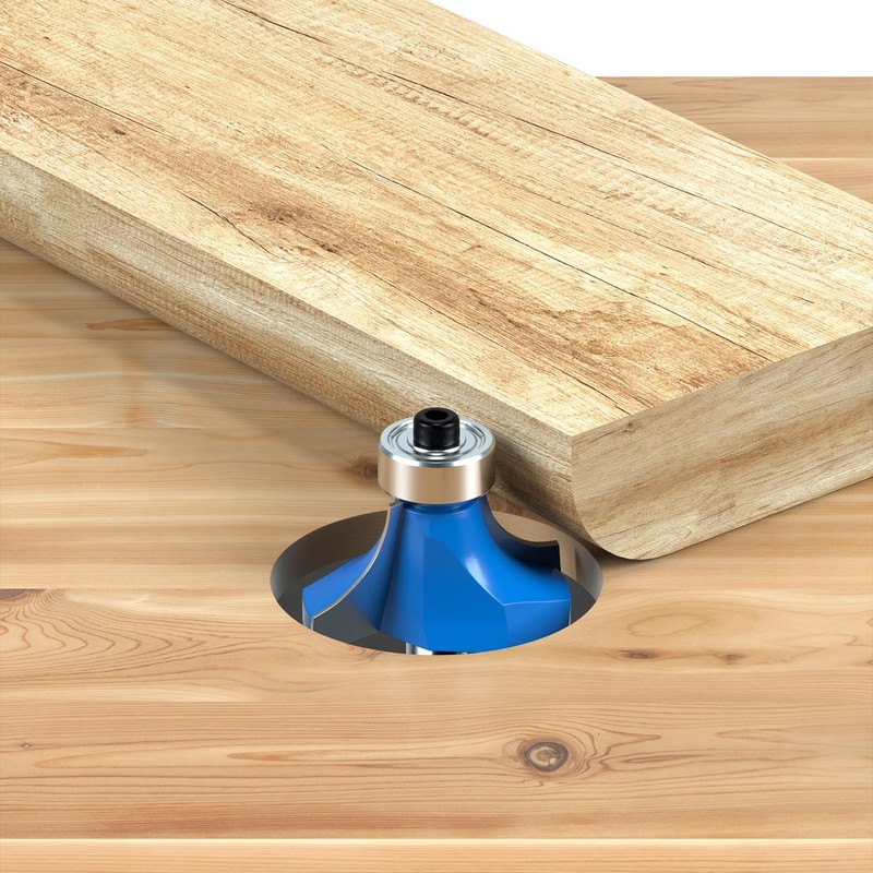 1/4 Inch Shank Roundover Router Bit Set, Corner Rounding Edge-Forming