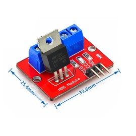 GERUI Mosfet Driver Module 0-24 V 3.3 V / 5 V MOSFET Button Mos Tube Field Effect Tube Single Chip PWM Drive Module for Arduino MCU ARM RF-520 Pack of 10