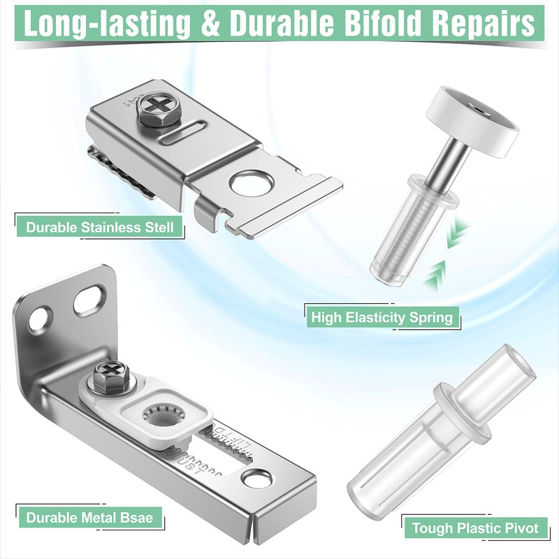 Bifold Door Hardware Repair Kit - 1 Pack Bi-fold Closet
