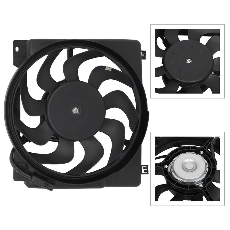 FINDAUTO Cooling Fan+Radiator Replacement Fits 1997-2001 for Jeep Cherokee