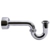Westbrass Traditional Pedestal Lavatory Kit with Cross Handles, Polished Chrome,
