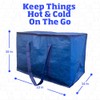 DURASACK XXXL Insulated Food Delivery Bag – 23”x14”x15” Reusable Catering