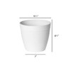 Root & Vessel Dolce Round Planter, White, 10"