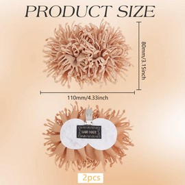 FINGERINSPIRE 3D Fabric Flower Shoe Clip Detachable High Heels Shoe Buckle Wedding Cloth Artificial Flower Shoe Decor Charms Unique Burned Edge Shoe Embellishment for Flats Pumps, Fabric, No Gemstone