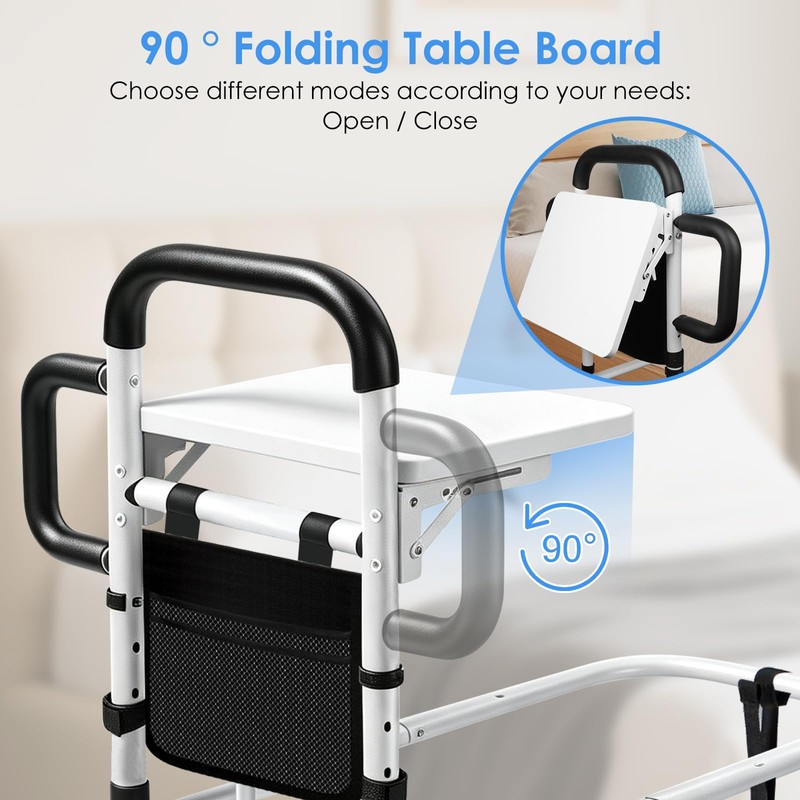 AMOVO Bed Rails for Elderly Adults, Bed Assist Rail, Foldable
