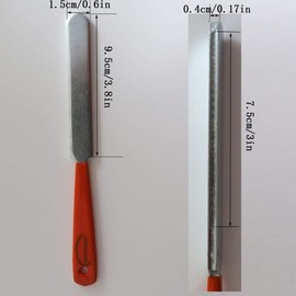 Guitar Luthier Tool Kit Double Headed Guitar Bass Fret Wire Rubber Hammer,Guitar Fret Crowning Luthier File,Stainless Steel Fret Rocker,Fingerboard Guards Protectors and Grinding Stone for Guitar