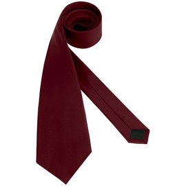 Puistr Men's Ties Solid Pure Color 3.15" (8CM) Necktie Plain Formal Burgundy Ties For Men