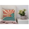 WONDERTIFY Throw Pillow Cover Case Vintage Waves Nature Sun and