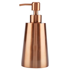 350ML Soap Lotion Dispenser 304 Stainless Steel Rose Gold Soap Liquid Shampoo Lotion Dispenser for Home Hotel and Bathroom