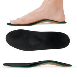 Green Feet Orthopädische Einlegesohle I 5mm Schuheinlage bei Senkfuß, Hohlfuß, Spreizfuß und Fersensporn I Gewölbe (45/46 EU, neutral Arch/normales Gewölbe)