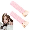 LUYING Bangs Curler Front Pink Set of 2 Plastic Curler