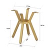 Sumatos Metal Table Base - Modern Coffee Table Legs, 28