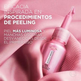 L'Oréal Paris, Glycolic Bright Peeling Exfoliante Facial Anti Manchas, Mejora la Textura y Luminosidad de la Piel, Reduce Poros Abiertos e Imperfeccio
