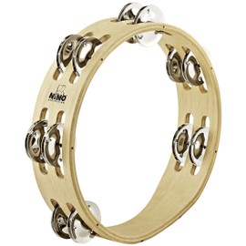 NINO Percussion Wooden Tambourine 8 Inch (NINO50)