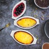 jinsongdafa Ceramic Mini Oval Au Gratin Baking Dishes 3.5 oz,