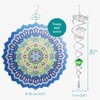 Navaris Wind Chime with Spiral Tail Set for Outdoor Use