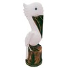 Pelican Sitting on Piling Wooden Figurine Statue, Freestanding Nautical Décor,