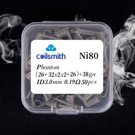 Hot Heating Wire - Versatile Resistance Wire for Kilns, Pottery and Forging. Highly Resistant, Hybrid Core, Ideal for Prebuilt Coils Creations.(26+32x2x2+26)+38ga