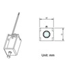 2PCS Push Pull Solenoid DC24V 5mm Stroke Through-Hole Solenoid Magnet