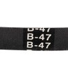 sourcing map B-47 V-Belts 47" Inner Length, B-Section Rubber Drive