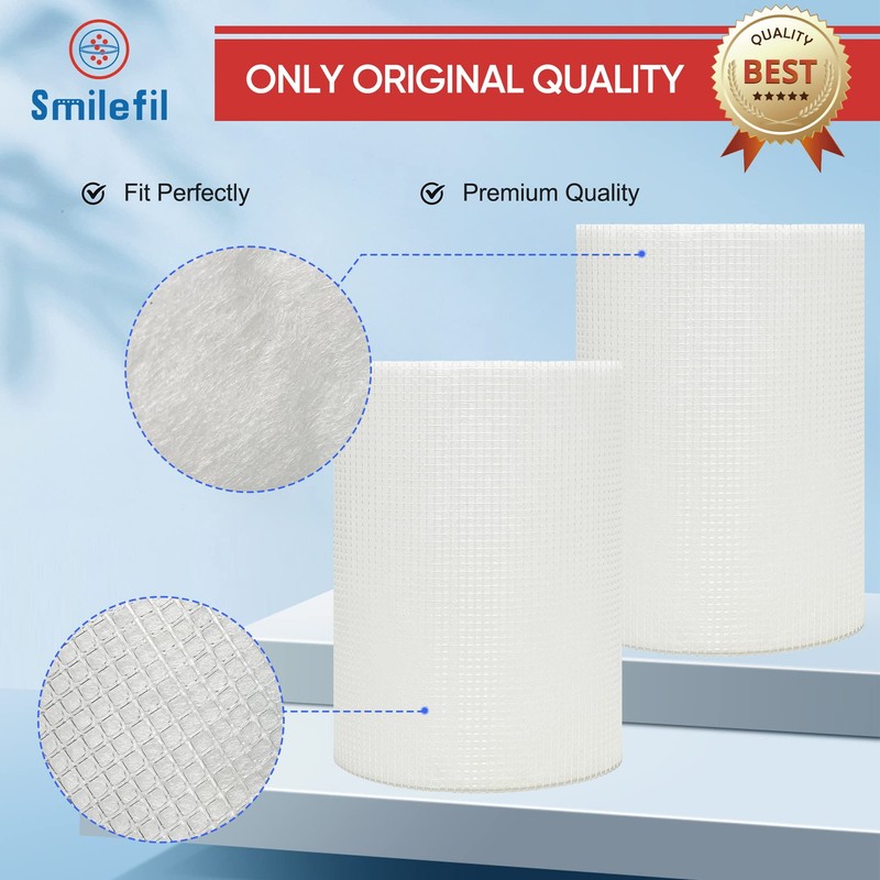 Smilefil 4 Pack Premium Replacement Post Filter Sleeve Compatible with