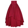 Mingyuezai - Falda victoriana para mujer estilo campesino renacentista medieval,