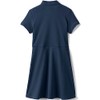 Lands' End Uniform Girls Short Sleeve Interlock Dress Classic Navy
