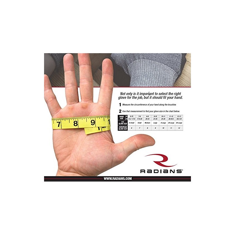 Radians RWG100L Industrial Safety Gloves Large