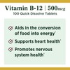 Nature's Bounty Vitamin B12, Supports Energy Metabolism and Nervous System